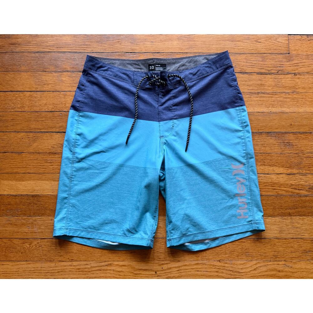 HURLEY Blue/Gray 20” Boardshorts Mens sz 32